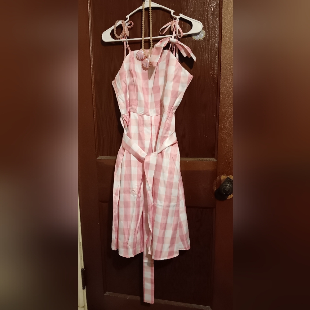 Barbie 1950s Plaid Dress 50s Vintage Outfits for Women Halloween Cosplay…